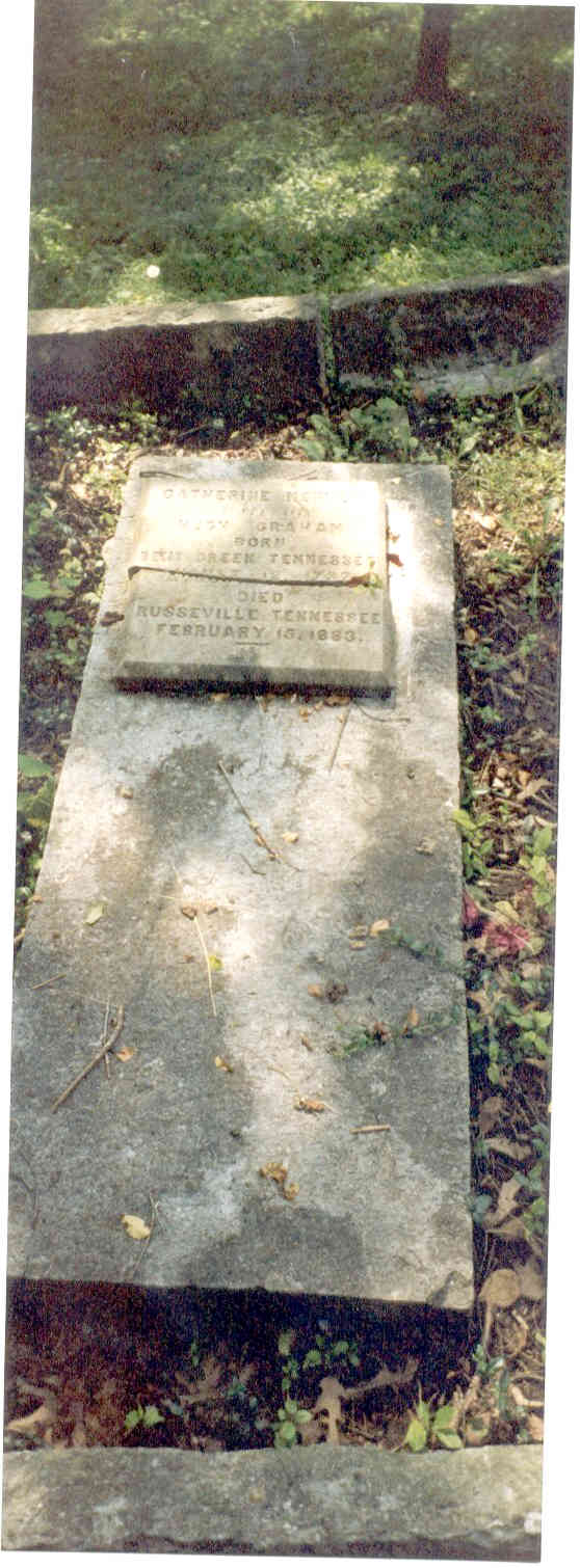 Died on Feb 15, 1883 at Russellville, Bent Creek, Hawkins Co., Tn 