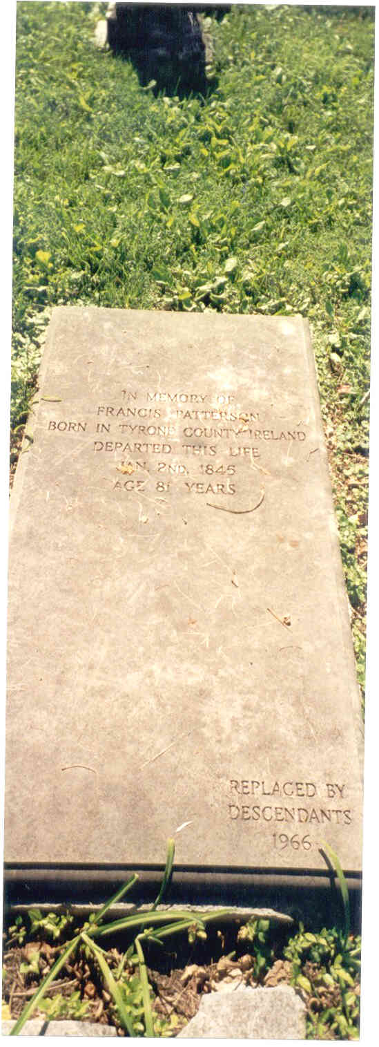 Departed this life Jan 2nd, 1845, age 81 years.