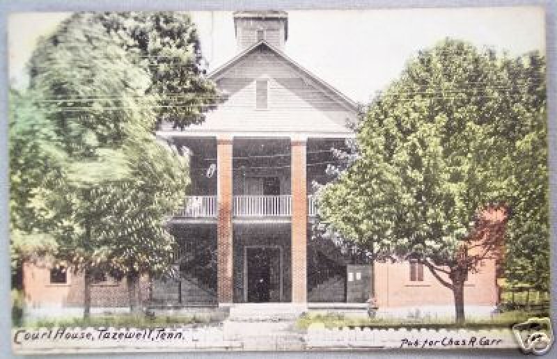 Very Early Tazewell Courthouse 1913